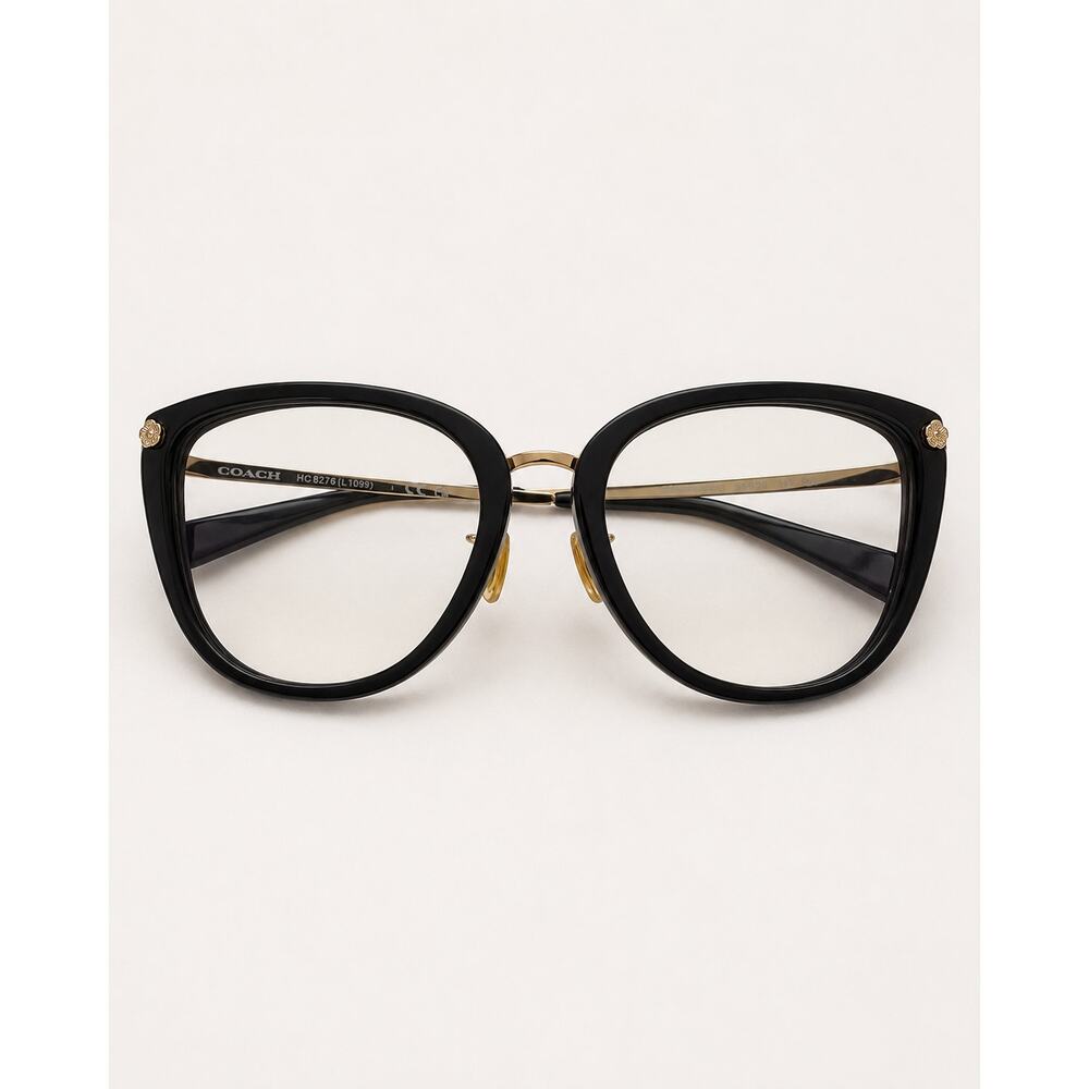 Coach HC8276 / L1099 Black & Gold Designer Frames With Original Coach Case - Picture 2 of 10